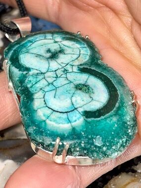 Green Solar Quartz Pendant 2 1/2”